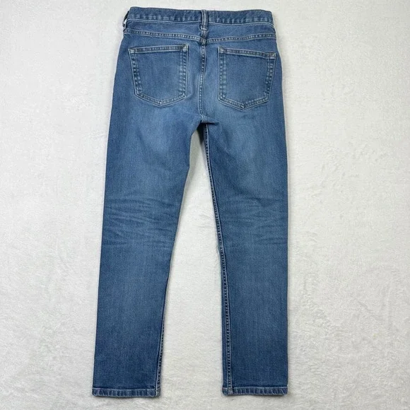 Everlane Denim Jeans Womens Size 27 Regular Wash Blue Cotton Blend Ankle - Picture 6 of 9